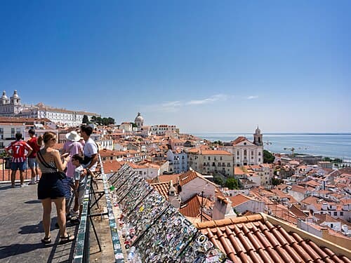 Vue sur Alfama, Lisbonne